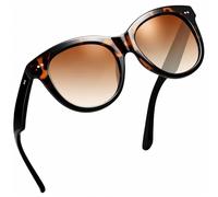 Joopin Retro Große Cateye Sonnenbrille Damen Polarisiert UV400 für Fahren | Cat Eye Design, Große Katzenauge, 50er 60er, Vintage, Elegant, TAC-Gläser, Alltag, Reisen, Festival, Cosplay, Outdoor-Café