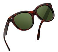 Joopin Retro Große Cateye Sonnenbrille Damen Polarisiert UV400 für Fahren | Cat Eye Design, Große Katzenauge, 50er 60er, Vintage, Elegant, TAC-Gläser, Alltag, Reisen, Festival, Cosplay, Outdoor-Café