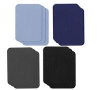 JOOTUEPO 12 Stück Jean Patches zum Bügeln Auf Innen und Außen, Kleider Flicken zum Aufbügeln, Starker Klebstoff, Jeans Flicken zum Aufbügeln Innen und Außen, für Kleidung, Schuhe, Jeans, Hüte