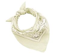 JOPHY & CO. Bandana aus 100% Baumwolle, 3/5/10er Set, für Damen, Herren, Kinder, Unisex, einfarbig und/oder mit Paisley-Muster, Artikelnummer A644, beige, 10 Stück