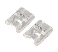 Jopto 2 Stück Kunststoff Perlen Nähfuß Durchbrochene Zehe Perlenarbeit Pailletten Universal Nähmaschinenfuß Kompatibel mit den Meisten Niedrigschaft Snap On Singer Brother Janome Babylock Elna