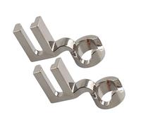 Jopto 2 Stück Mittelschaft Quilting Lineal Fuß Freibewegungs Stopfen Patchwork Nähfuß für Rahmen Quilten Stickerei Kompatibel mit Haushaltsnähmaschine Brother Juki Singer Pfaff (ohne Öffnung)