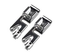 Jopto 2 Stück Schmaler Rollsaum Nähmaschinen Nähfuß 3mm ohne Rille für Haushalts-Multifunktionsnähmaschinen Singer, Brother, Babylock, Euro-Pro, Janome, Kenmore, White, Juki