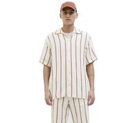 Jack & Jones - JORCOBA STRIPE RESORT SHIRT SS SN arabian spice - Gr. - L
