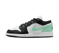 Jordan 1 Low Big Kid's (GS), White/Black-green Glow, 6.5 Big Kid