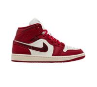 Jordan 1 Mid SE Red Cracked Leather (Women's) - 41