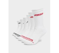 Jordan 6er-Pack Crew Socken Kinder, Weiss - 5-7Y