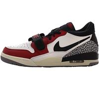 NIKE Air Jordan Legacy 312 Herren Low-Top Sneaker im Retro-Look Turn-Schuhe CD7069 106 Weiß/Schwarz/Rot 45