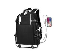 Jordan Backpack Fashion (Black) School Bag Youth Travel USB Charging Multi-function Bag