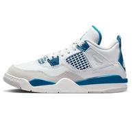 Jordan Big Kid's 4 Retro Off White/Military Blue (HF4281 141), Off White/Military Blue, 4 Big Kid