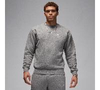 Jordan Brooklyn Fleece Men's Crew-Neck Sweatshirt Carbon Heather/White - 2XL
