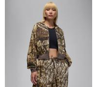 Jordan Brooklyn Fleece Realtree Mod Crop Kapuzenjacke (Damen) - Weiß L (EU 44-46) HV0469-133