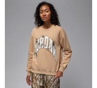 Jordan Brooklyn Realtree Fleece-Sweatshirt mit Rundhalsausschnitt für Damen - Braun M (EU 40-42) HV0472-200