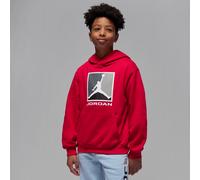 Jordan Essentials Baseline-Fleece-Kapuzenpullover (ältere Kinder) - Rot L IO2577-687