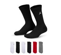 Jordan Everyday Essentials Crew-Socken für ältere Kinder (6 Paar) - Rot 5-7 FQ0755-687