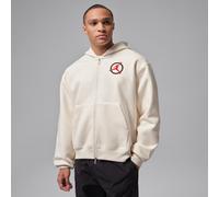 Jordan Flight Club Fleece-Strick-Sweatshirt mit durchgehendem Reißverschluss (Herren) - Braun S IF1810-110