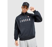 Jordan Flight Graphic 1/2 Zip Fleece Top - Herren, Schwarz - XL