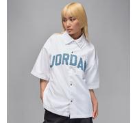 Jordan Flight Kurzarmshirt aus Webmaterial (Damen) - Weiß XS (EU 32-34) HQ9199-101