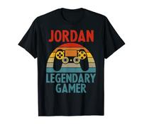 Jordan Geschenk Name personalisiert lustig Gaming Geek Geburtstag T-Shirt