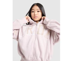 Jordan Girls' Logo Full Zip Crop Hoodie Junior, Lila - 10-12Y