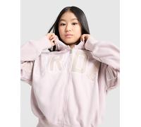 Jordan Girls' Logo Full Zip Crop Hoodie Junior, Lila - 8-10Y