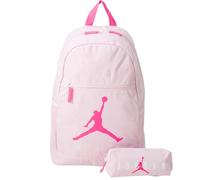 Jordan Hellrosa Rucksack mit hellrosa Logo, Reißverschluss, Fronttasche und Federmäppchen im Lieferumfang enthalten | Unisex Back to School Rucksack
