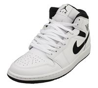 Jordan Herren 1 Mid White/Black-White-Black (DQ8426 132), Weiß/Schwarz-Weiß-Schwarz, 42 EU