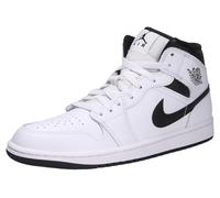 Jordan Herren 1 Mid White/Black-White-Black (DQ8426 132), Weiß/Schwarz-Weiß-Schwarz, 45 EU