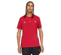 Jordan Herren T-Shirt Jumpman Air HBR CV3421-687 M Gym Red/White