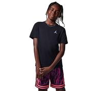 Jordan Kurzarm T-shirt Für Jungen Junior Jumpman Air Emb Schwarz Größe 10-12 anni