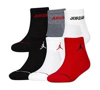 Jordan Jungen Legend Ankle 6Pk Sokken, Gym Red(Black), 9/11 Jahre