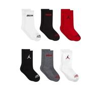 Jordan Kinder Socken Legend Crew 6er Pack schwarz Größe 5-7