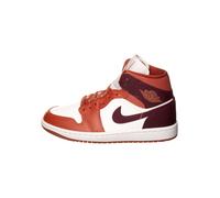 Jordan Leder-Sneakers "Air Jordan 1 Mid" in Weiß - Größe 40,5 | Damen Sneakers