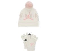 Jordan Pom Beanie Set 2-teilig (ältere Kinder) - Weiß EINHEITSGRÖSSE FZ1742-133