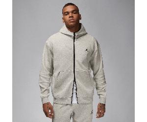 Jordan Sport Hoop Fleece Men's Dri-FIT Full-Zip Hoodie Grey Heather/Black - 2XL