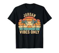 Jordan Vibes Only Cute Retro Girls Jordan Name T-Shirt