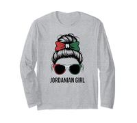Jordanisches Mädchen Jordanische Nationalflagge Spirit Winner Cheer Born Langarmshirt