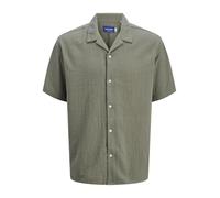 Jack & Jones - JOREASTER PATRAS RESORT SHIRT SS LN mulled basil - Gr. - XL