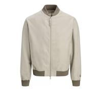 Jack & Jones Bomberjacke Jornantucket Leder-Optik Stehkragen Sand Größe S