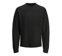 Strickpullover mit Strukturmuster Modell 'OLLIE' L men Black