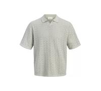 JACK&JONES - JORTYLER KNIT SS SPLIT NECK POLO SN Seagrass - Gr. - XXL