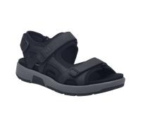 Josef Seibel Herren Klassische Sandalen Emeric.06,Weite H (Weit),Wechselfußbett,bequem,Sommerschuhe,Freizeitschuhe,schwarz,46 EU