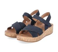 Josef Seibel Sandale Evita 03 Damen Flach 100% Rindsleder Blau Größe 39