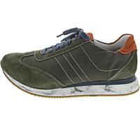 Josef Seibel Herren Low-Top Sneaker Anton 02,Weite G (Normal),lose Einlage,Sportschuhe,Freizeitschuhe,Turnschuhe,Grün (salvia-Kombi),44 EU / 9.5 UK