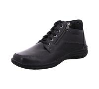 Josef Seibel Herren Schnürstiefeletten New Anvers 84,Weite K (Extra weit),Wechselfußbett,gefüttert,Stiefel,Bootee,schwarz,41 EU