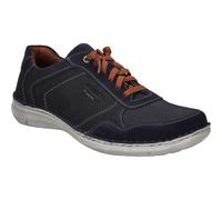 Josef Seibel Herren Low-Top Sneaker Anvers 97,Weite K (Extra weit),Wechselfußbett,Halbschuhe,straßenschuhe,Indigo-Kombi,40 EU