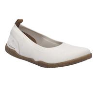 Ballerina JOSEF SEIBEL "Cassandra 06", Damen, Gr. 41, weiß, Textil, Veloursleder, Schuhe Ballerina, Slipper, Komfortschuh, Schlupfschuh in Schuhweite G (=weit) (31375667-41) weiß