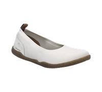 Ballerina JOSEF SEIBEL "Cassandra 06", Damen, Gr. 41, weiß, Textil, Veloursleder, Schuhe Ballerina, Slipper, Komfortschuh, Schlupfschuh in Schuhweite G (=weit) (31375667-41) weiß