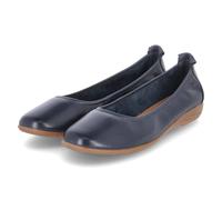 Josef Seibel Damen Ballerina aus Leder mit weichem Gummizug 74801 Fenja 01, Größe:37 EU, Farbe:Blau