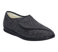 Hausschuh JOSEF SEIBEL "Belfort 85 W, anthrazit", Herren, Gr. 46, grau (anthrazit), Obermaterial: 100% Textilmaterial TEXMAT., Schuhe Hausschuh (97805868-46) anthrazit